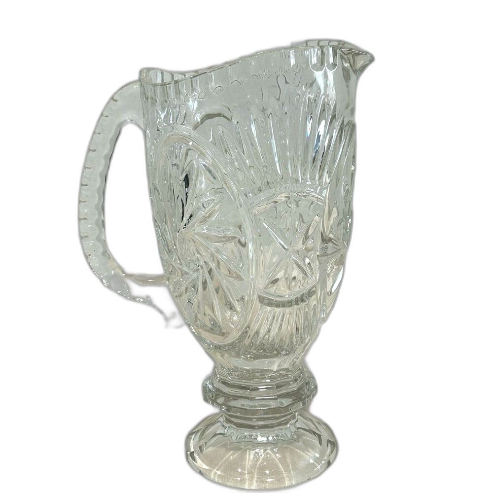 Vintage Cut Crystal Water Pitcher. Excellent Condition
